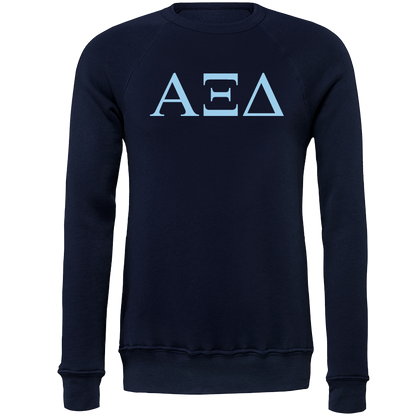 Alpha Xi Delta Lettered Crewneck Sweatshirts