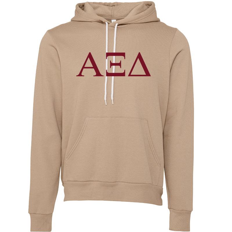 Alpha Xi Delta Lettered Hooded Sweatshirts