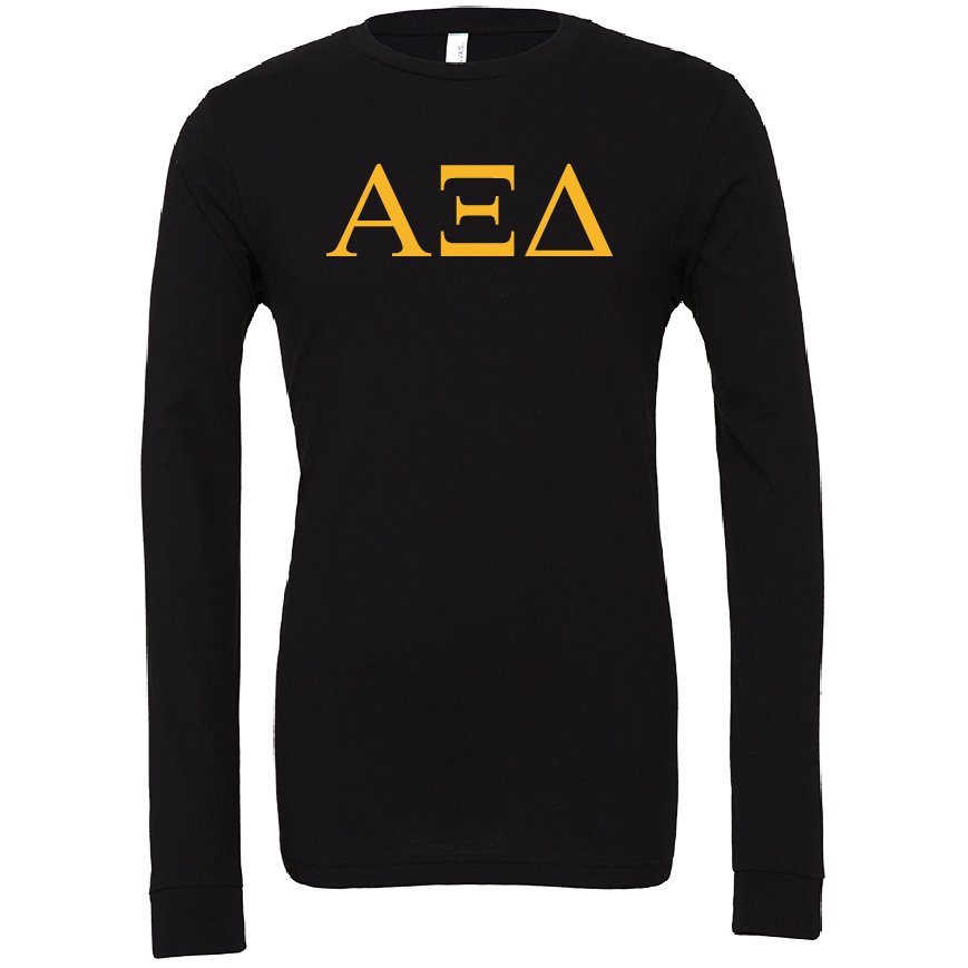 Alpha Xi Delta Lettered Long Sleeve T-Shirts