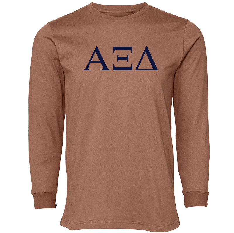 Alpha Xi Delta Lettered Long Sleeve T-Shirts