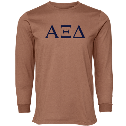 Alpha Xi Delta Lettered Long Sleeve T-Shirts