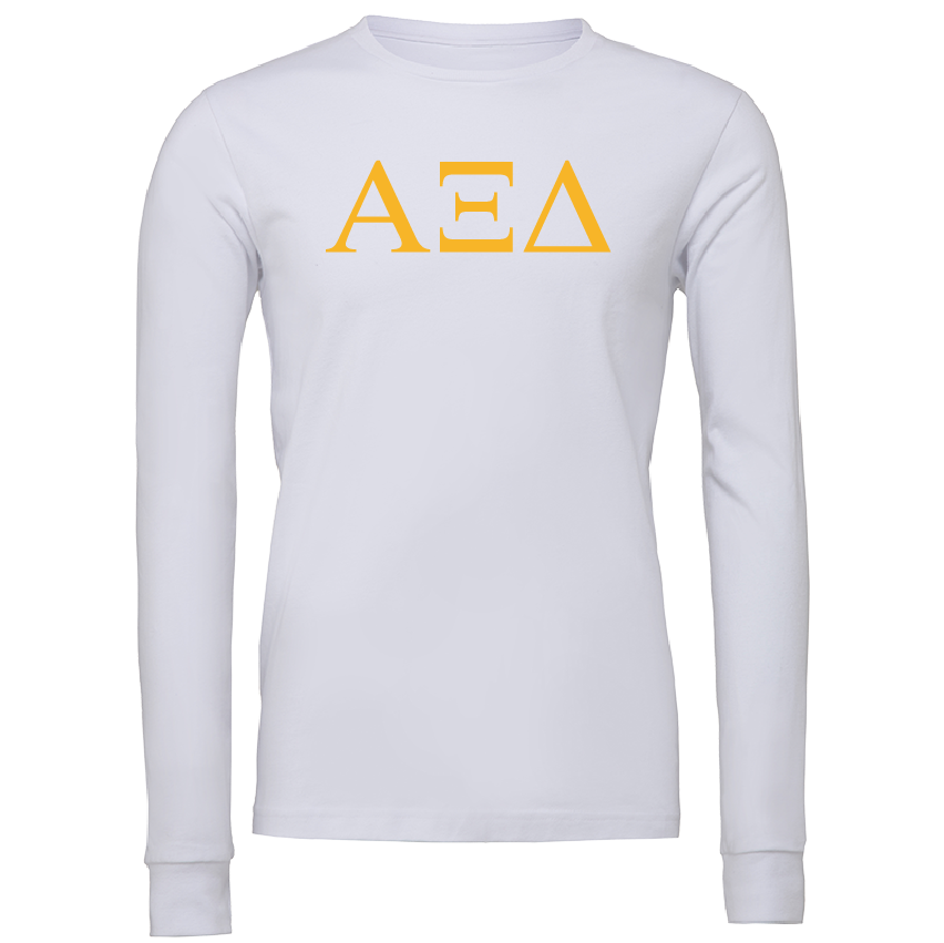 Alpha Xi Delta Lettered Long Sleeve T-Shirts