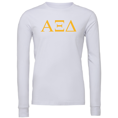 Alpha Xi Delta Lettered Long Sleeve T-Shirts