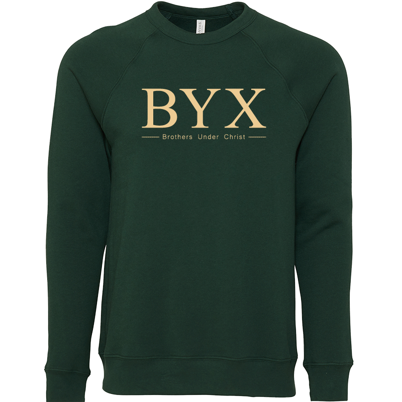 Beta Upsilon Chi Lettered Crewneck Sweatshirts