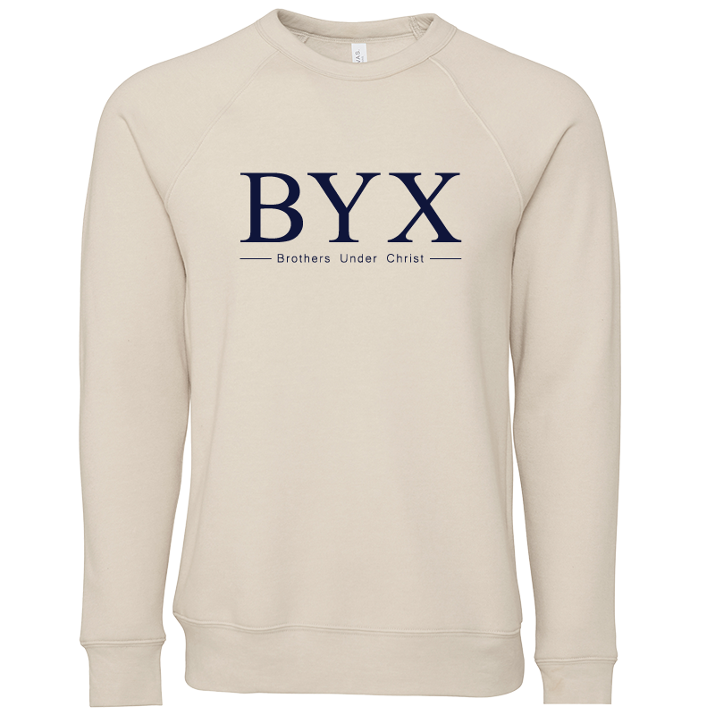 Beta Upsilon Chi Lettered Crewneck Sweatshirts