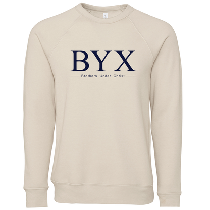 Beta Upsilon Chi Lettered Crewneck Sweatshirts