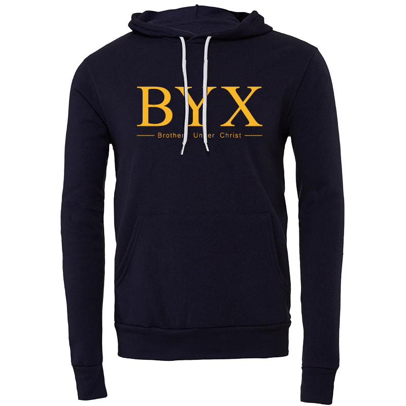 Beta Upsilon Chi Lettered Hooded Sweatshirts