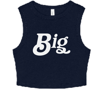 Big/Little Spangled Cropped Tank Tops