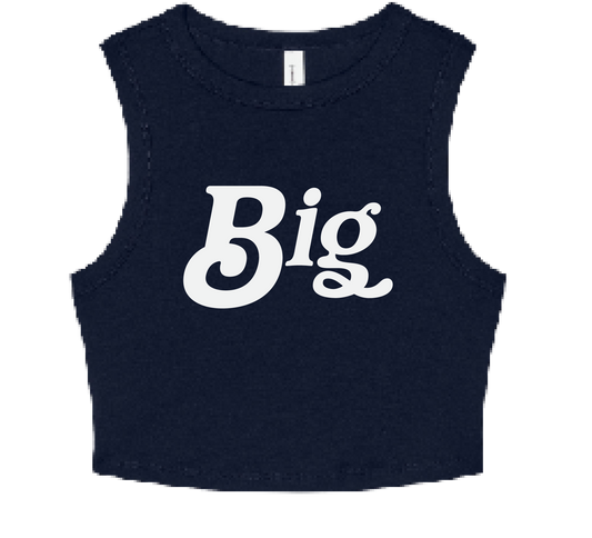 Big/Little Spangled Cropped Tank Tops