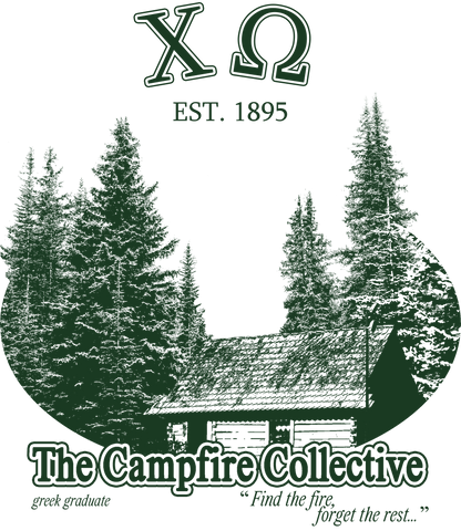 Chi Omega Forest Graphic T-Shirt