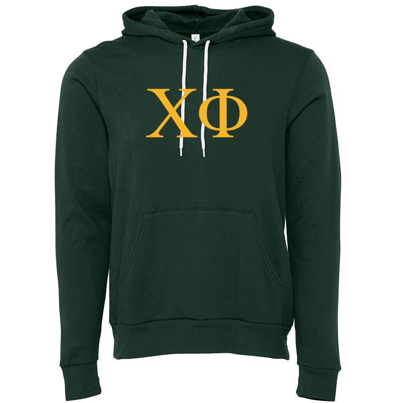 Chi Phi Lettered Hooded Sweatshirts