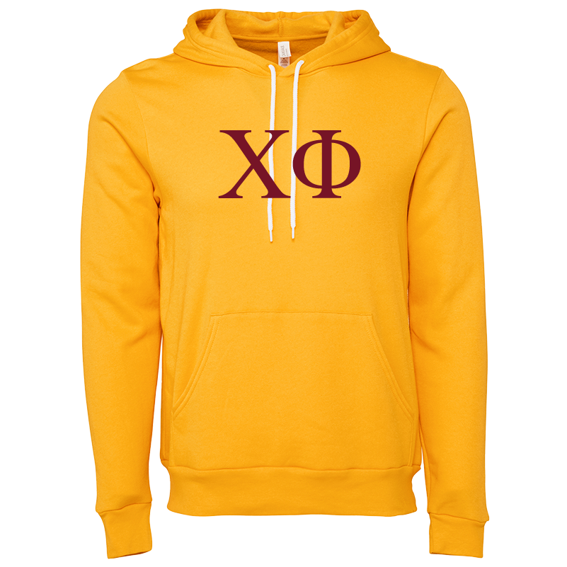 Chi Phi Lettered Hooded Sweatshirts