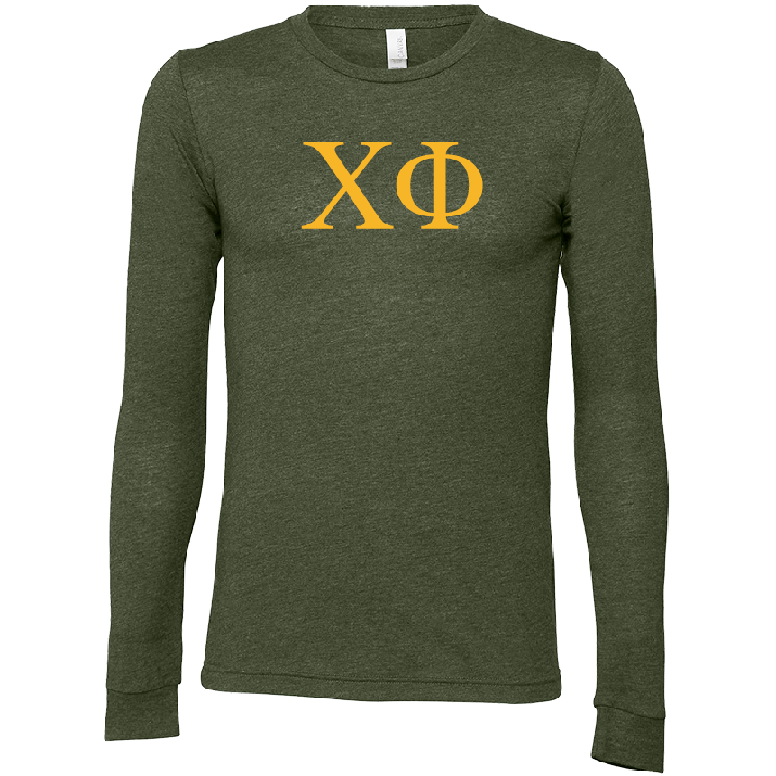 Chi Phi Lettered Long Sleeve T-Shirts