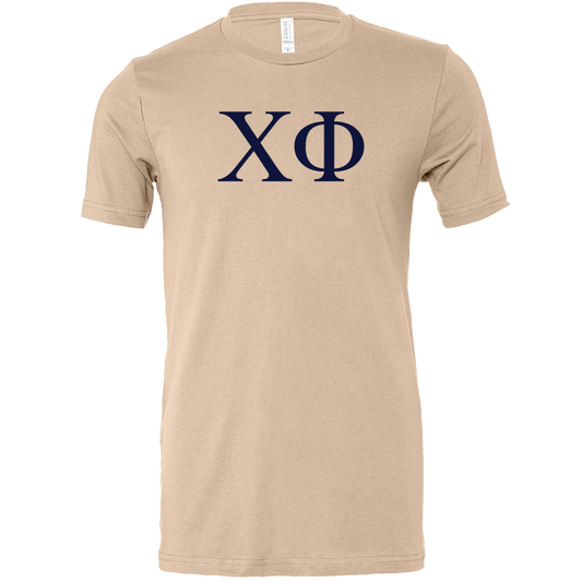 Chi Phi Lettered Short Sleeve T-Shirts