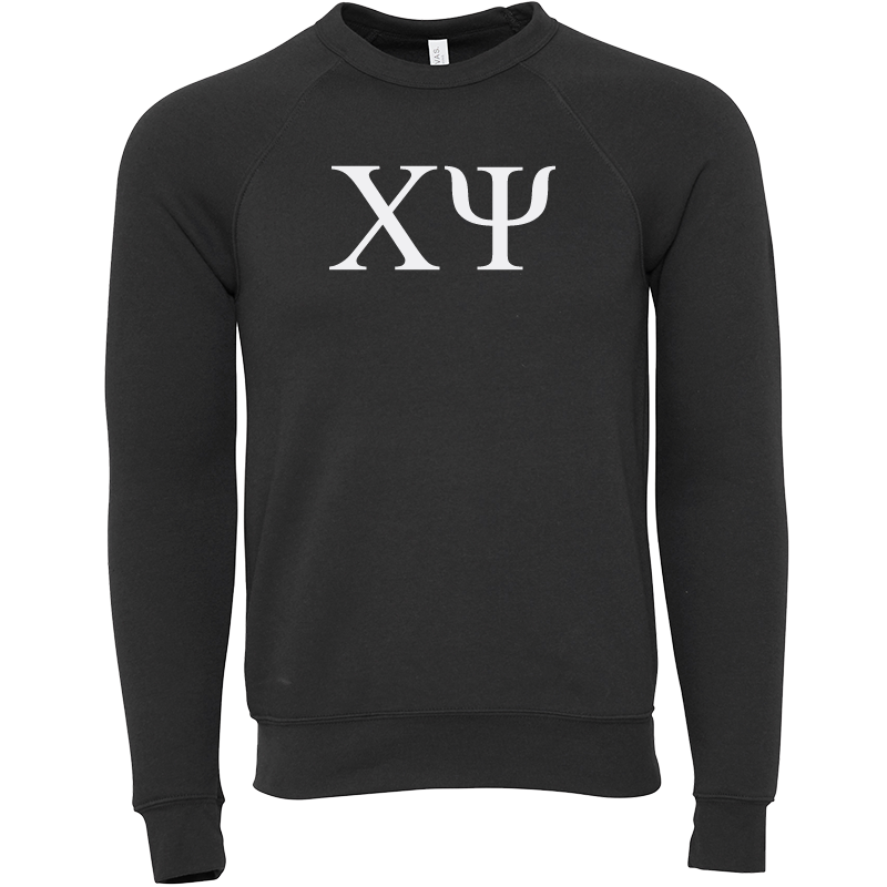 Chi Psi Crewneck Lettered Sweatshirts