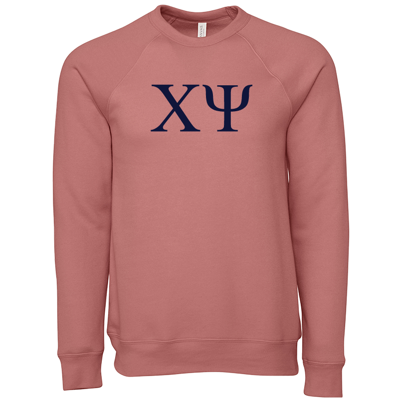 Chi Psi Crewneck Lettered Sweatshirts