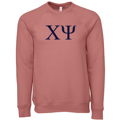 Chi Psi Crewneck Lettered Sweatshirts