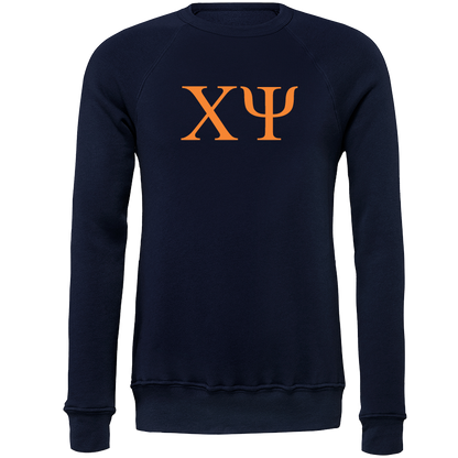 Chi Psi Crewneck Lettered Sweatshirts