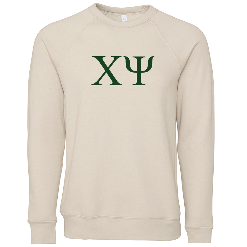 Chi Psi Crewneck Lettered Sweatshirts