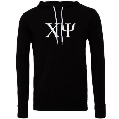 Chi Psi Lettered Hooded Sweatshirts