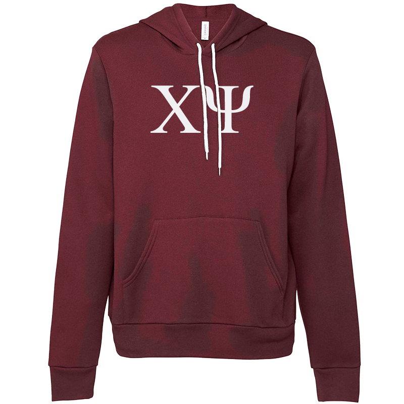 Chi Psi Lettered Hooded Sweatshirts