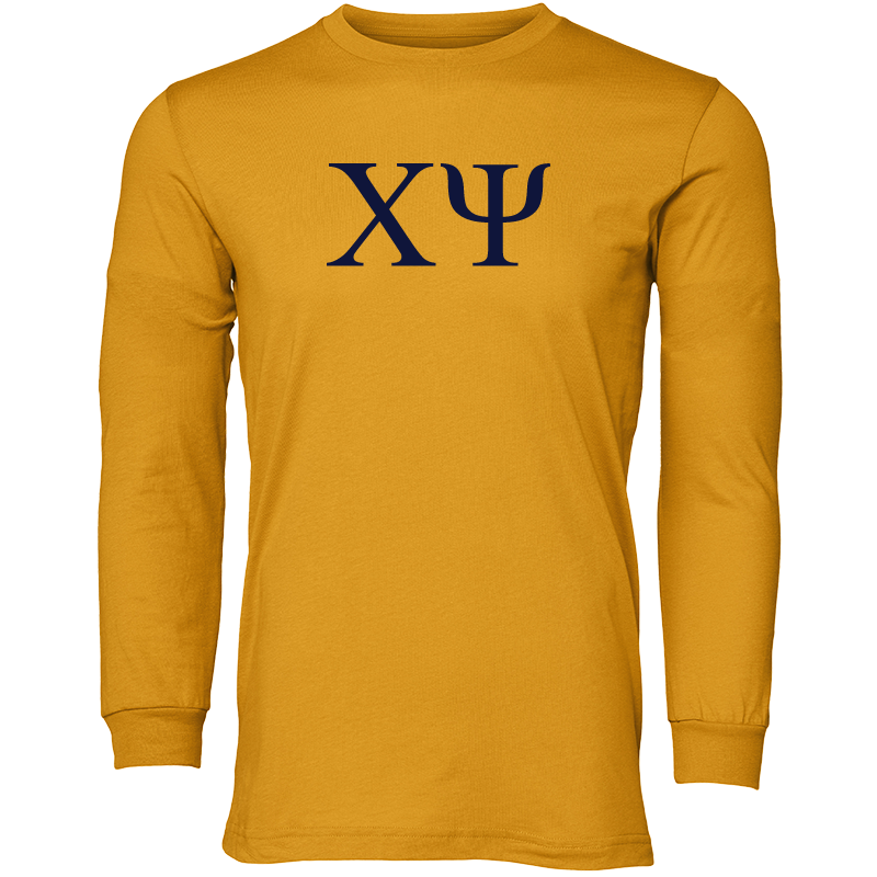 Chi Psi Lettered Long Sleeve T-Shirts