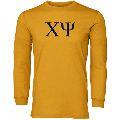 Chi Psi Lettered Long Sleeve T-Shirts