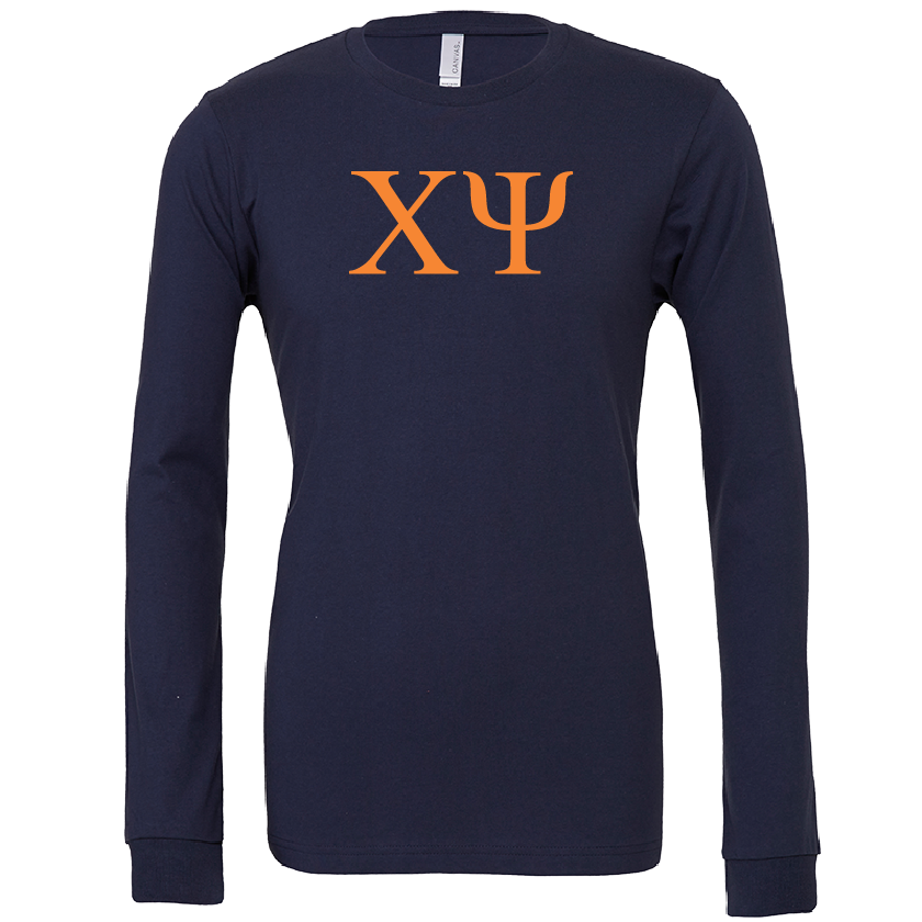 Chi Psi Lettered Long Sleeve T-Shirts