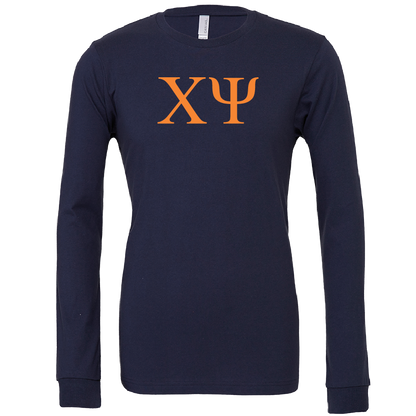 Chi Psi Lettered Long Sleeve T-Shirts