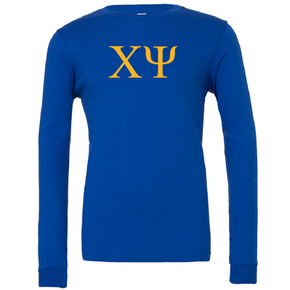 Chi Psi Lettered Long Sleeve T-Shirts