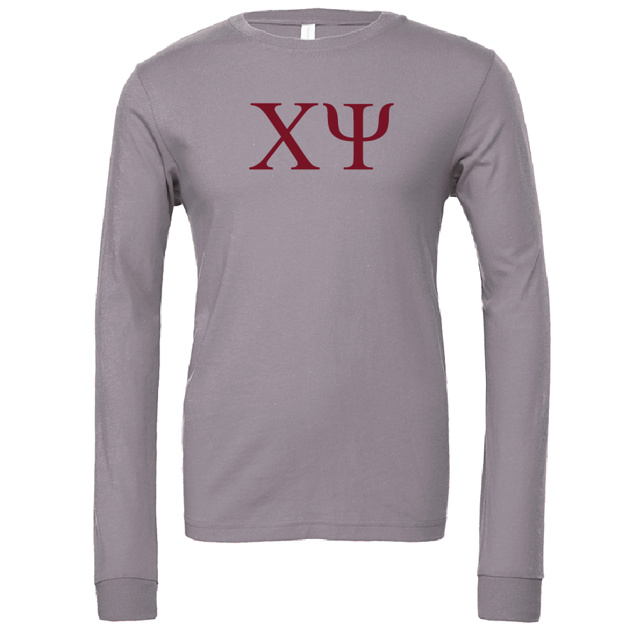 Chi Psi Lettered Long Sleeve T-Shirts