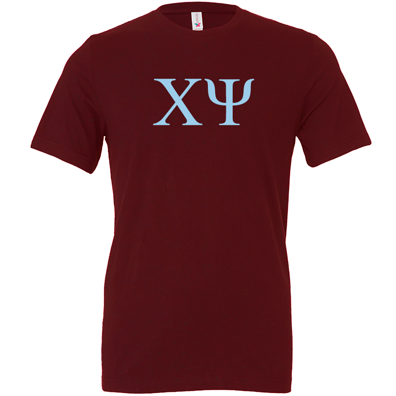 Chi Psi Lettered Short Sleeve T-Shirts