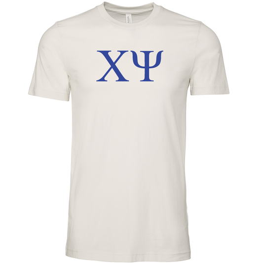 Chi Psi Lettered Short Sleeve T-Shirts