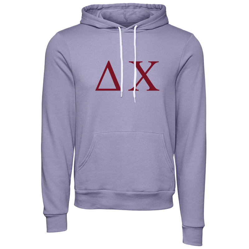 Delta Chi Lettered Hooded Sweatshirts