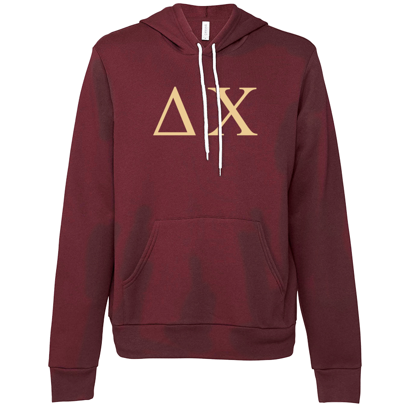 Delta Chi Lettered Hooded Sweatshirts