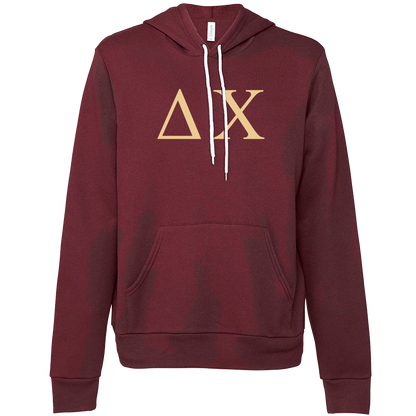 Delta Chi Lettered Hooded Sweatshirts