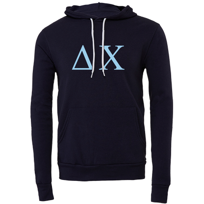 Delta Chi Lettered Hooded Sweatshirts