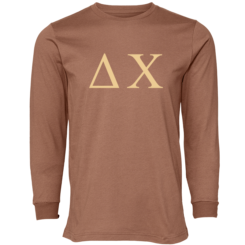 Delta Chi Lettered Long Sleeve T-Shirts