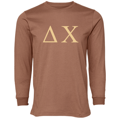 Delta Chi Lettered Long Sleeve T-Shirts