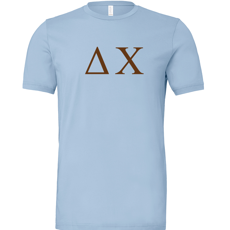 Delta Chi Lettered Short Sleeve T-Shirts