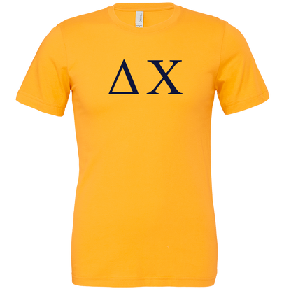 Delta Chi Lettered Short Sleeve T-Shirts