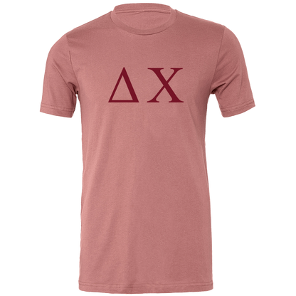 Delta Chi Lettered Short Sleeve T-Shirts