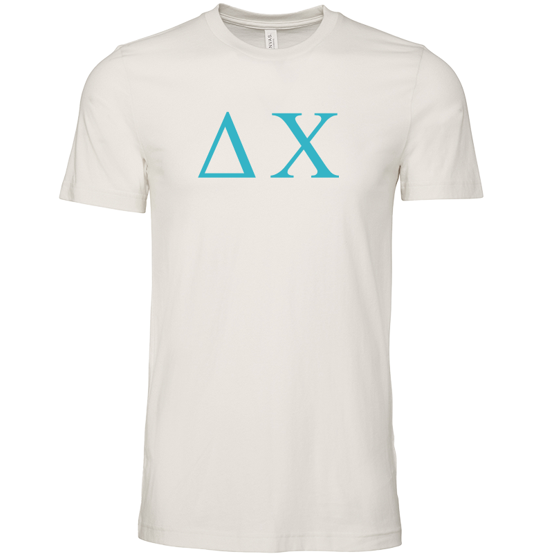 Delta Chi Lettered Short Sleeve T-Shirts