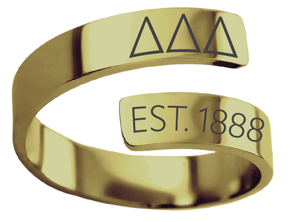 Delta Delta Delta Year and Letters Rings