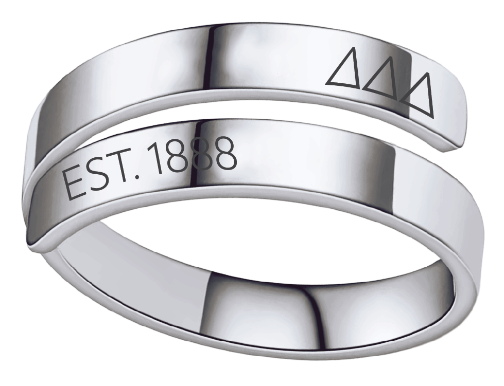 Delta Delta Delta Year and Letters Rings