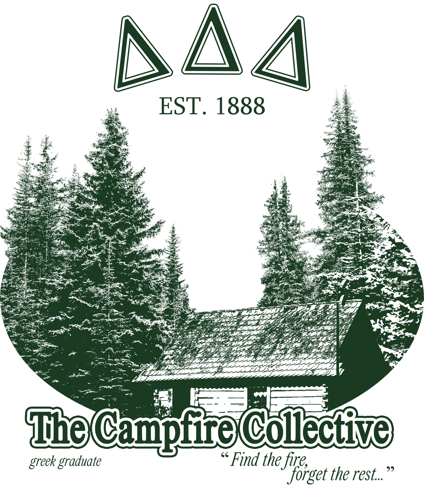 Delta Delta Delta Forest Graphic T-Shirt
