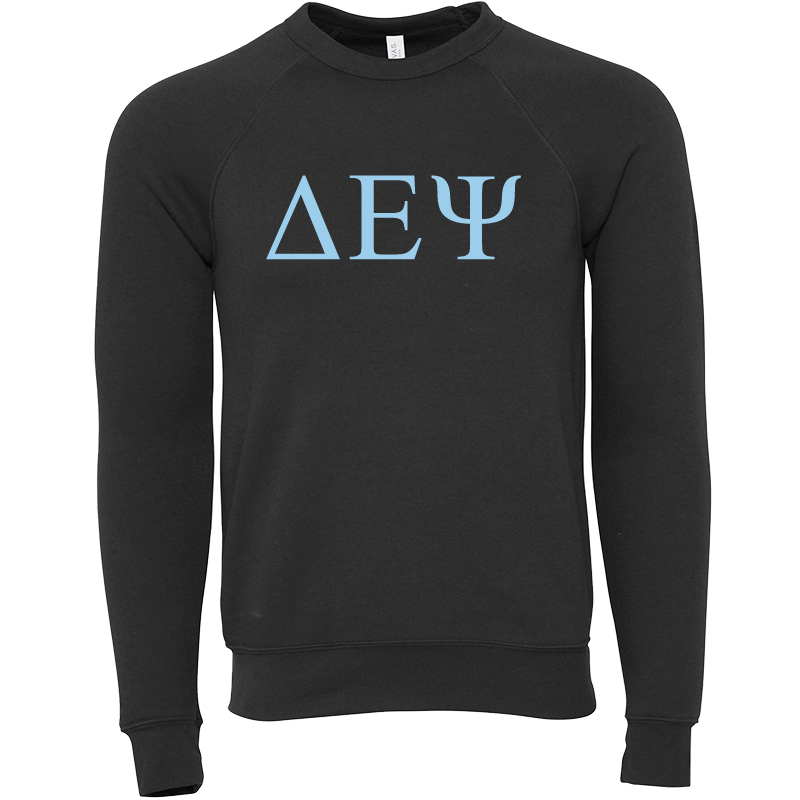 Delta Epsilon Psi Lettered Crewneck Sweatshirts