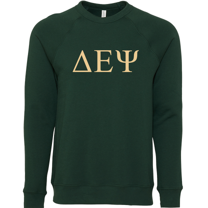 Delta Epsilon Psi Lettered Crewneck Sweatshirts