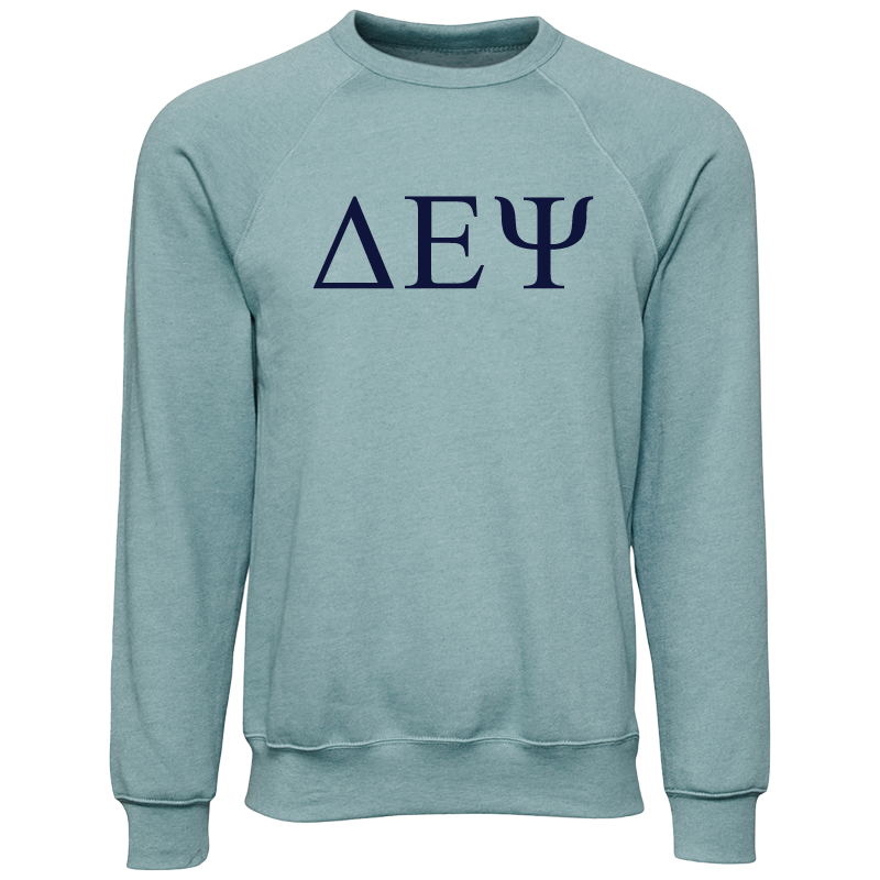 Delta Epsilon Psi Lettered Crewneck Sweatshirts