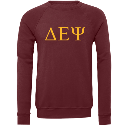 Delta Epsilon Psi Lettered Crewneck Sweatshirts